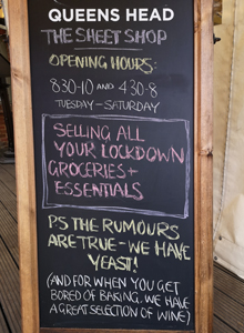 Shop - The Queens Head Pub Sheet Petersfield Hampshire - Pubs Near Petersfield - Takeaway Pizza - Pizzas - Cask Ales & Excellent Food covid-19