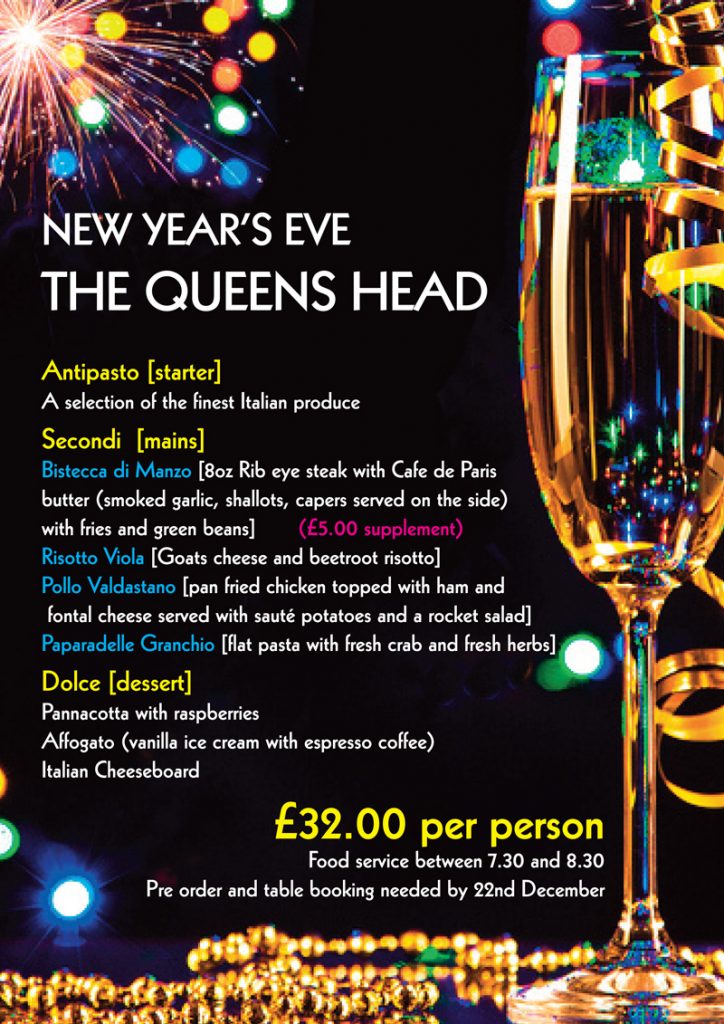 Christmas 2021 New Year - The Queens Head Pub Sheet Petersfield Hampshire - Pubs Petersfield Restaurant - Cask Ales Excellent Food