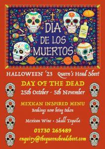 Halloween - The Queens Head Pub Sheet Petersfield Hampshire - Pubs Near Petersfield - Takeaway Pizza - Pizzas - Cask Ales & Excellent Food