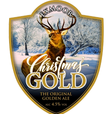 ExMoor Christmas Gold Ale - The Queens Head Pub Sheet Petersfield Hampshire - Pubs Near Petersfield - Takeaway Pizza - Pizzas - Cask Ales & Excellent Food