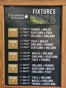 Six Nations 2025 - The Queens Head Pub Sheet Petersfield Hampshire - Pubs Near Petersfield - Takeaway Pizza - Pizzas - Cask Ales & Excellent Food
