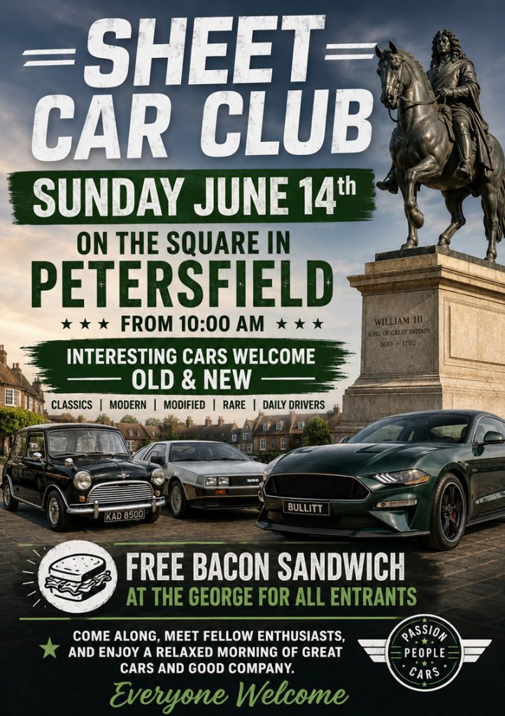 Sheet Car Club The Queens Head Pub Sheet Petersfield Hampshire - Pubs Near Petersfield - Takeaway Pizza - Pizzas - Cask Ales & Excellent Food